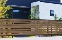 三協アルミ フェンスシャトレナⅡ 1型(スモークナット・ブラック)_コピー_コピー